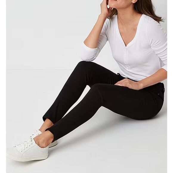 St. John's Bay - Tall Secretly Slender Stretch Fabric Mid Rise Skinny Fit Jeans - Picture 3 of 5